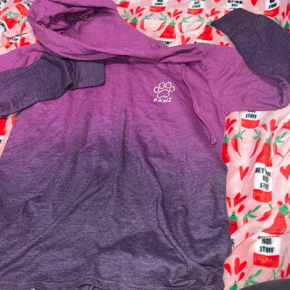 PAWZ Purple Dyed Ombré Hoodie